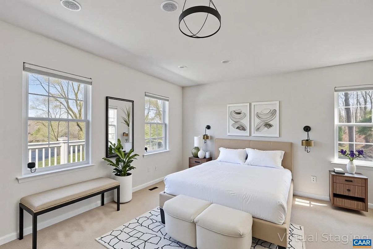 Bedroom, Interior, Recessed Lighting