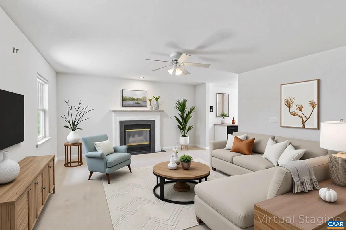 Fireplace, Interior, Living room, Recessed Lighting