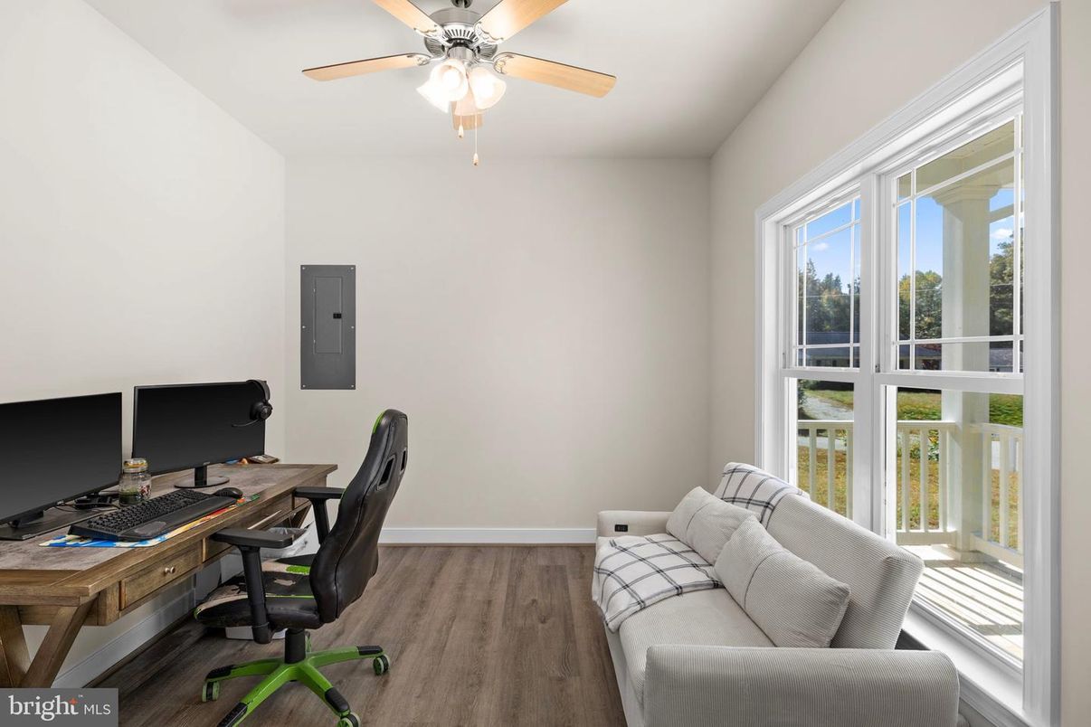 Home Office, Interior, Wood Texture Flooring