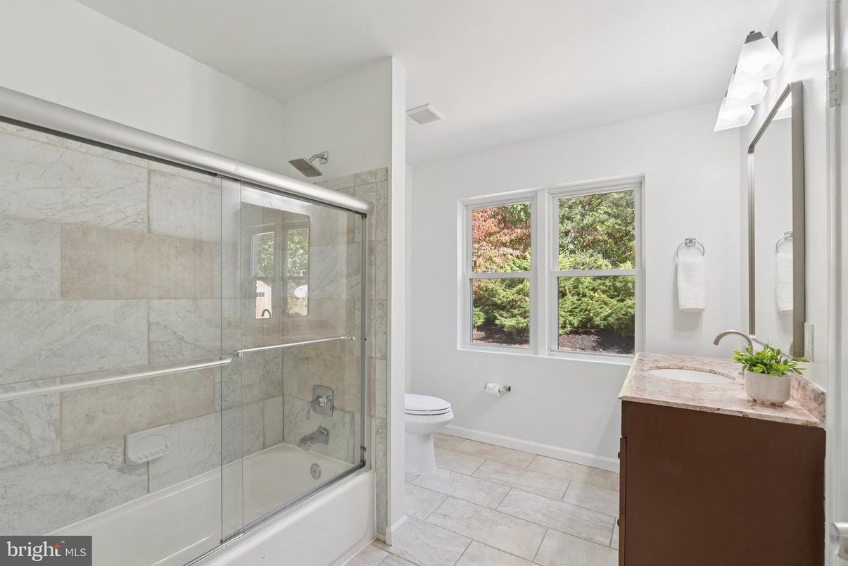 Bathroom, Glass Shower, Interior, Marble Walls