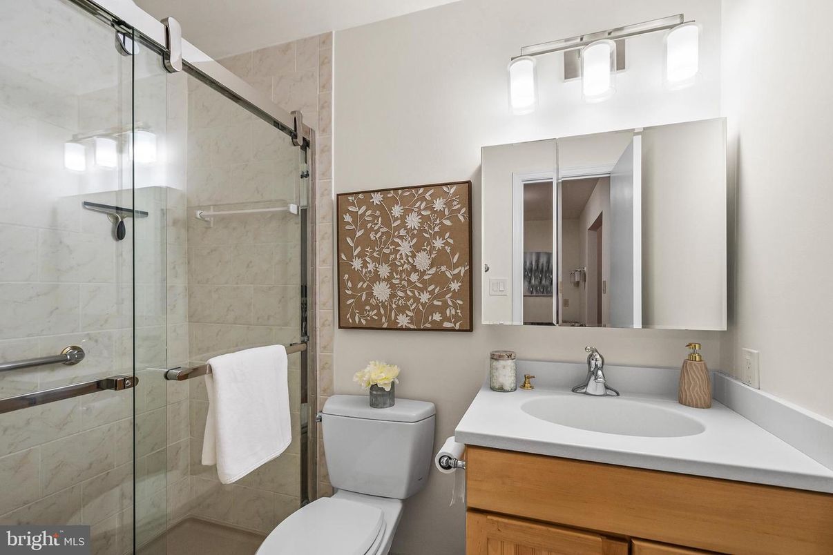 Bathroom, Glass Shower, Interior, Marble Walls