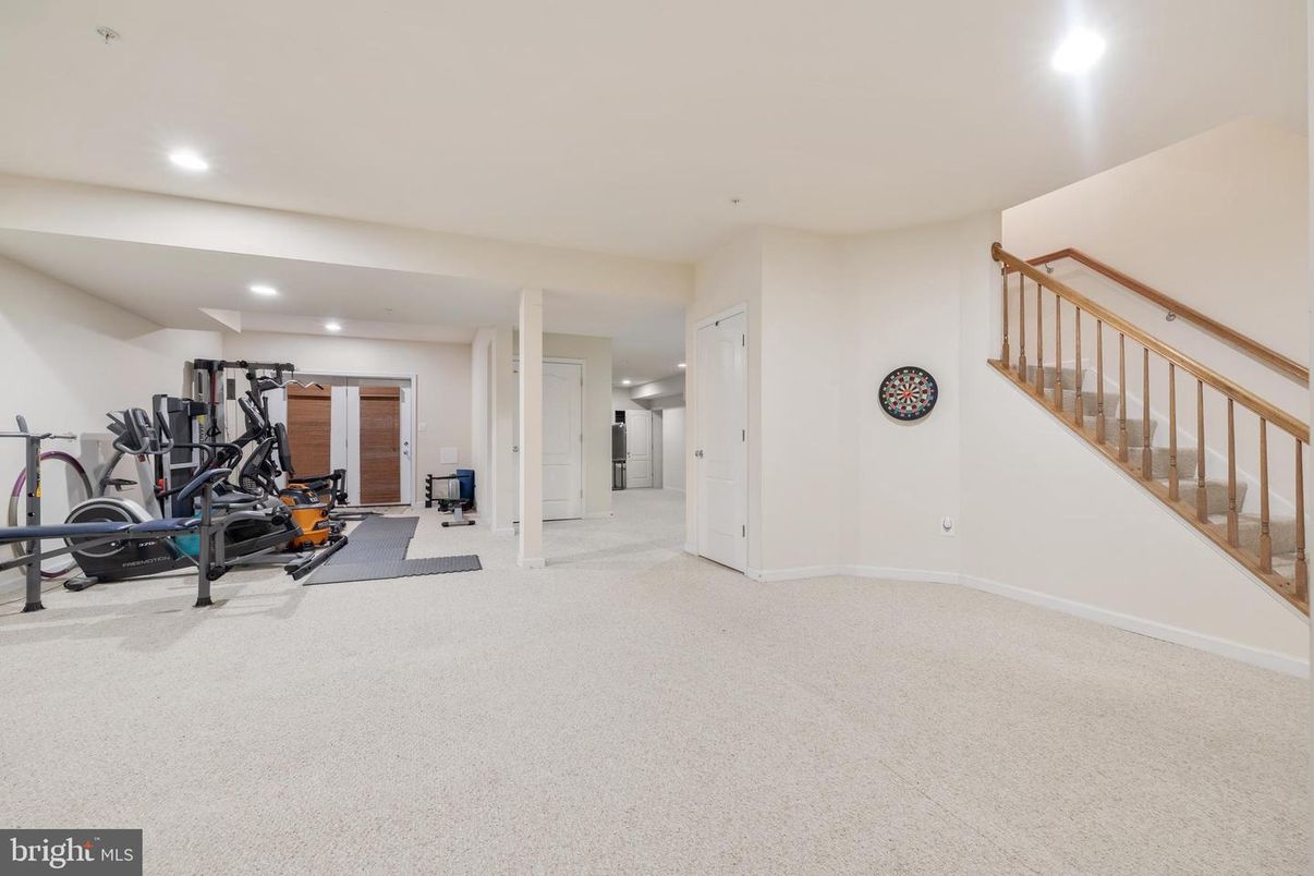 Fitness Equipment, Gym, Interior, Recessed Lighting