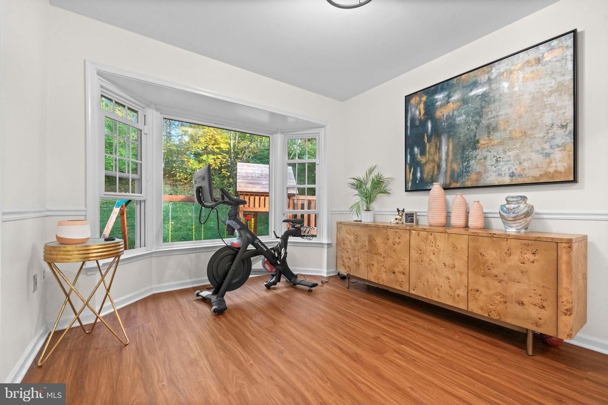 Fitness Equipment, Interior, Wood Texture Flooring