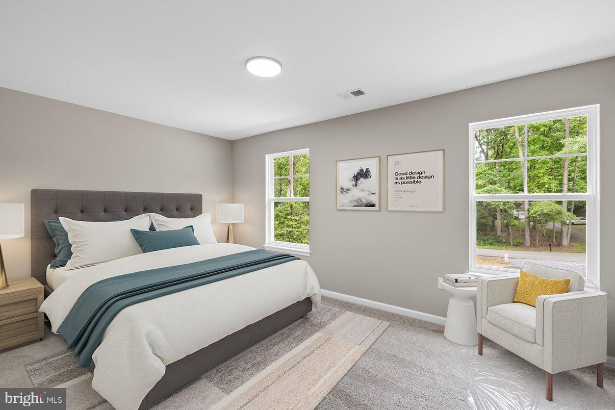 Bedroom, Interior, Recessed Lighting