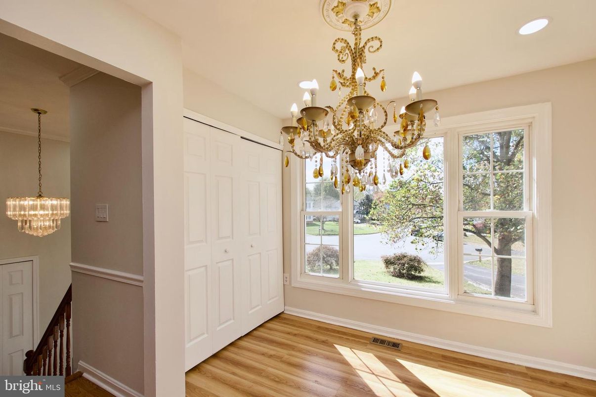 Chandelier, Interior, Recessed Lighting, Wood Texture Flooring