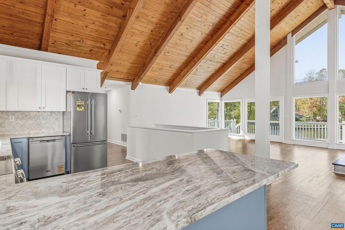 Interior, Kitchen, Wooden Beams, Wooden Ceilings, Wood Texture Flooring