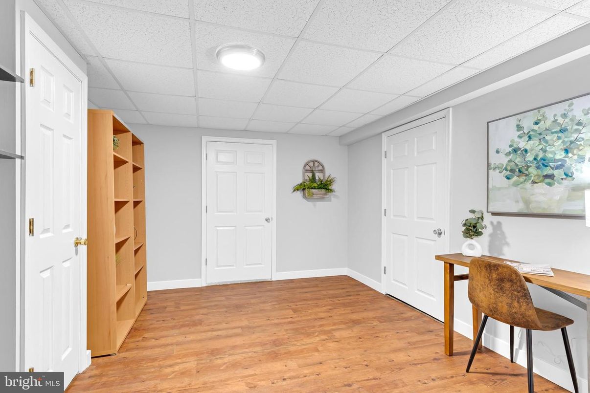 Home Office, Interior, Wood Texture Flooring