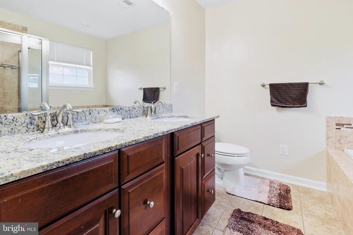 Bathroom, Dual Sink Vanities, Glass Shower, Interior