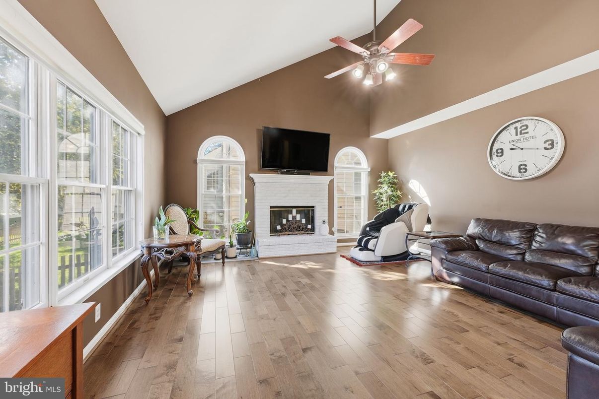 Fireplace, Interior, Wood Texture Flooring
