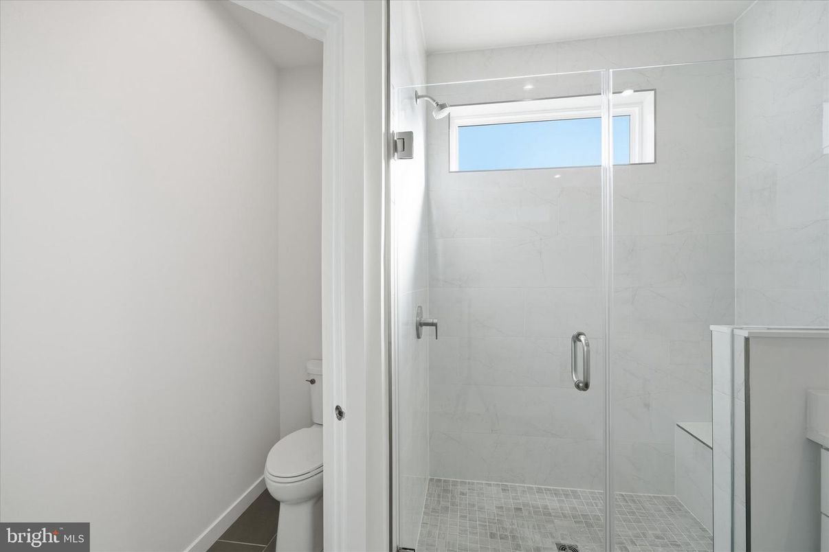 Bathroom, Glass Shower, Interior, Marble Walls