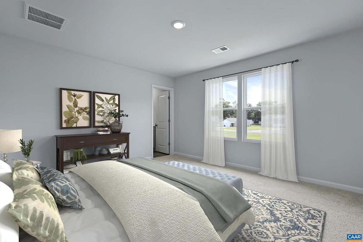 Bedroom, Interior, Recessed Lighting