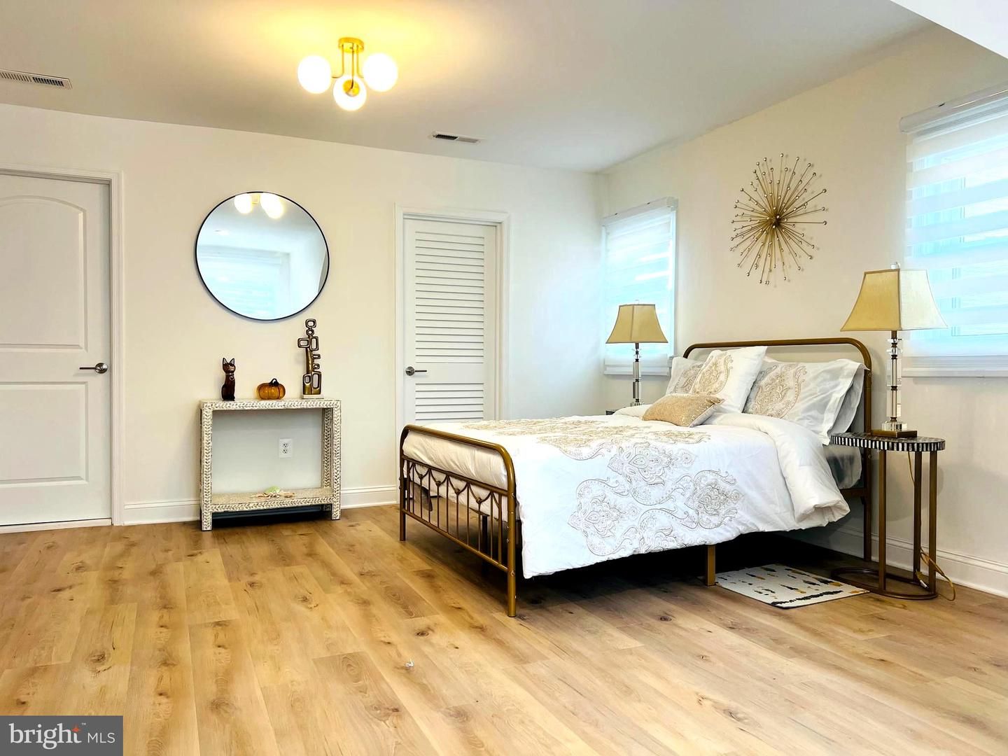 Bedroom, Interior, Wood Texture Flooring