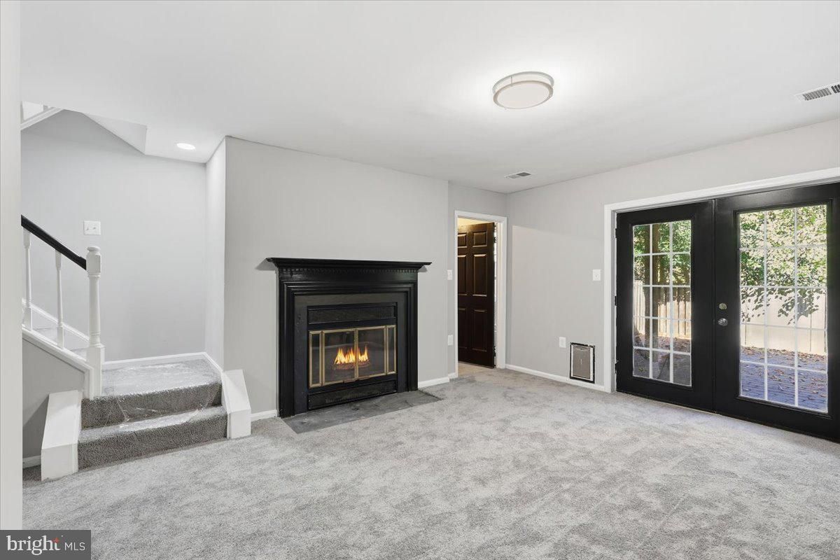 Empty room, Fireplace, Interior, Recessed Lighting