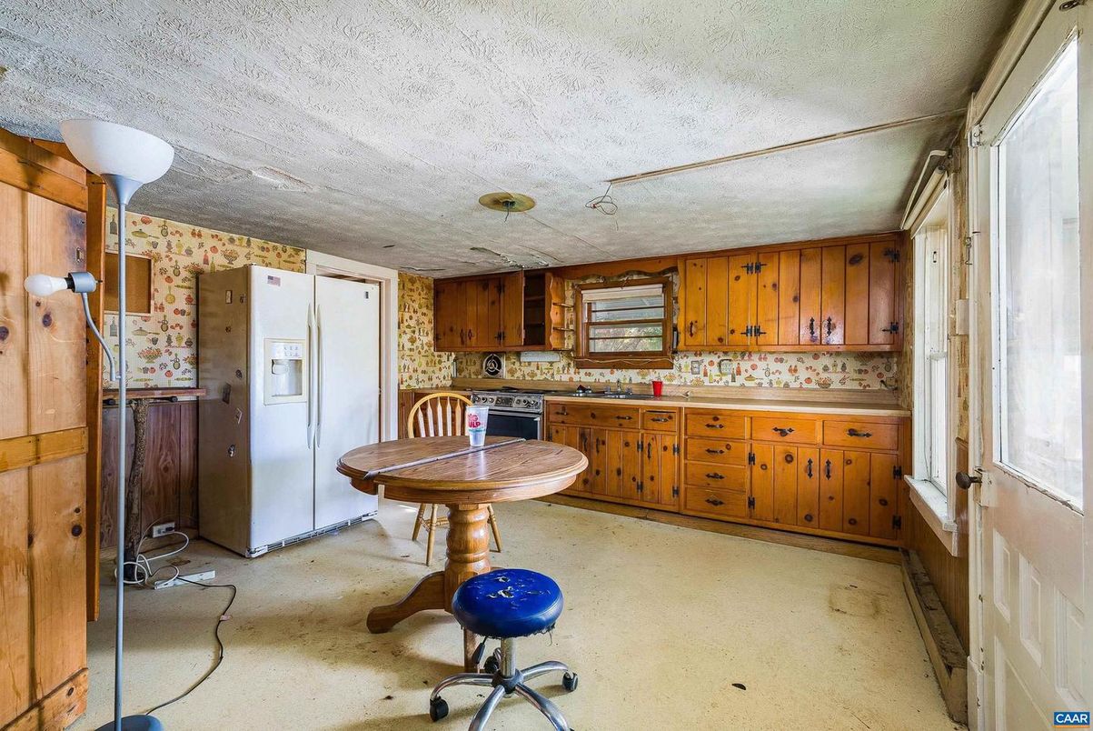 Interior, Kitchen, Wooden Walls