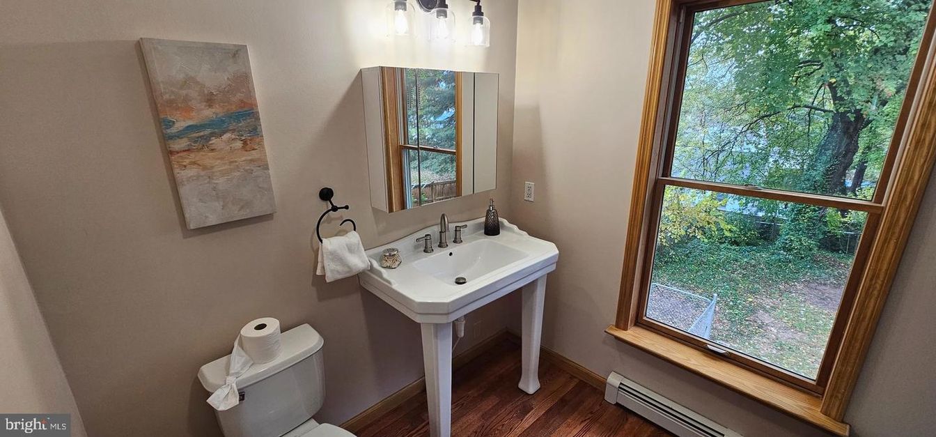 Bathroom, Interior, Wood Texture Flooring