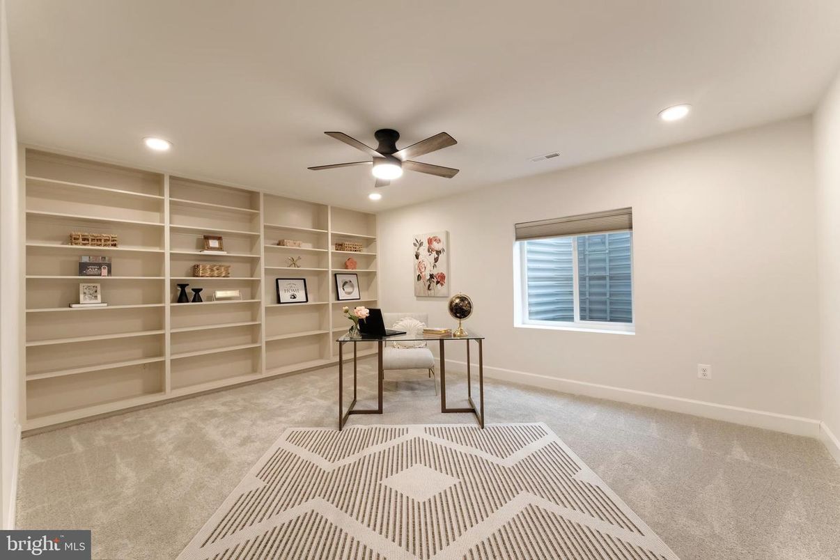 Home Office, Interior, Recessed Lighting