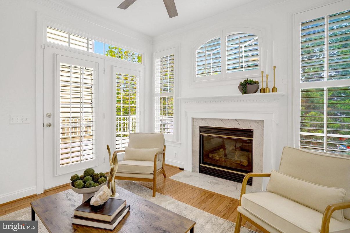 Fireplace, Interior, Wood Texture Flooring