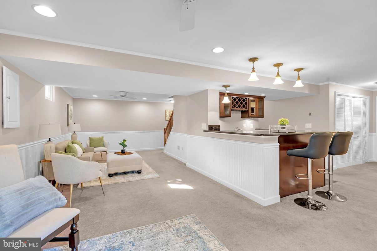 Interior, Living room, Recessed Lighting