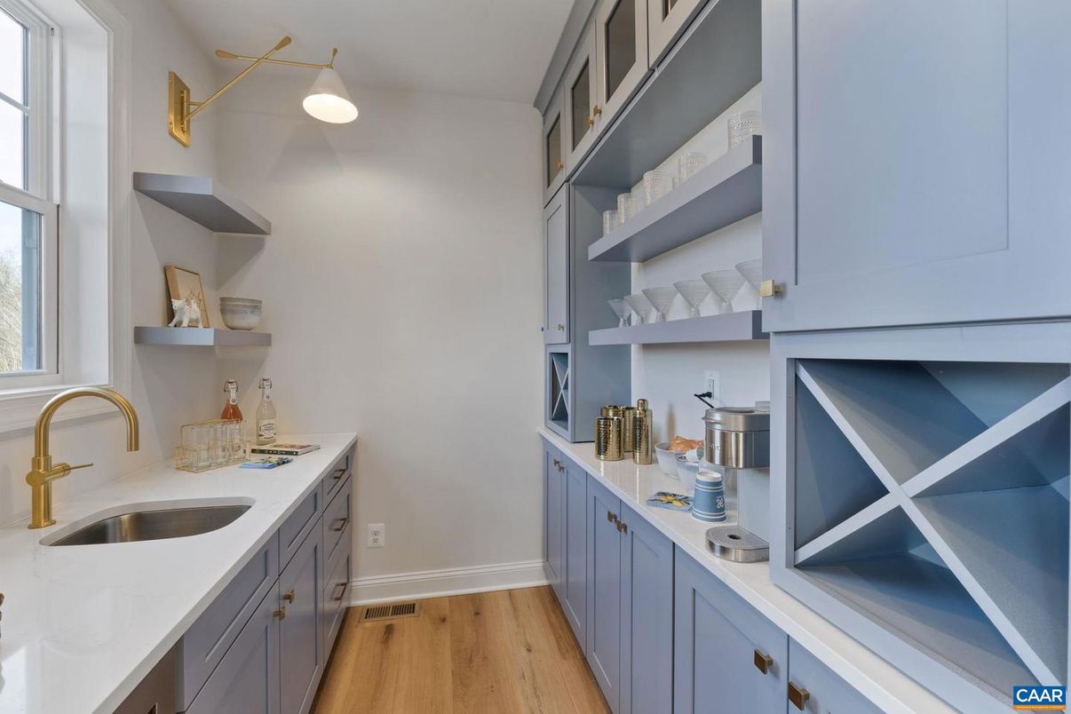 Interior, Kitchen, Wood Texture Flooring