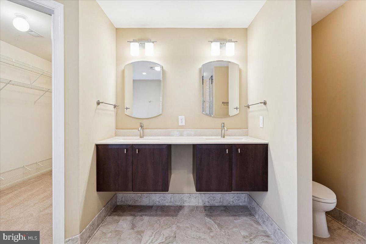 Bathroom, Dual Sink Vanities, Interior, Walk-in Closets