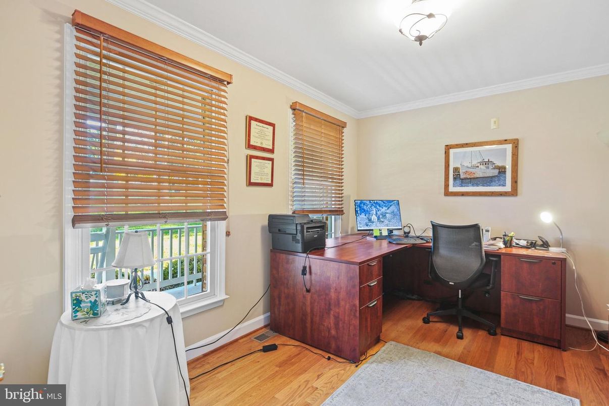 Home Office, Interior, Wood Texture Flooring