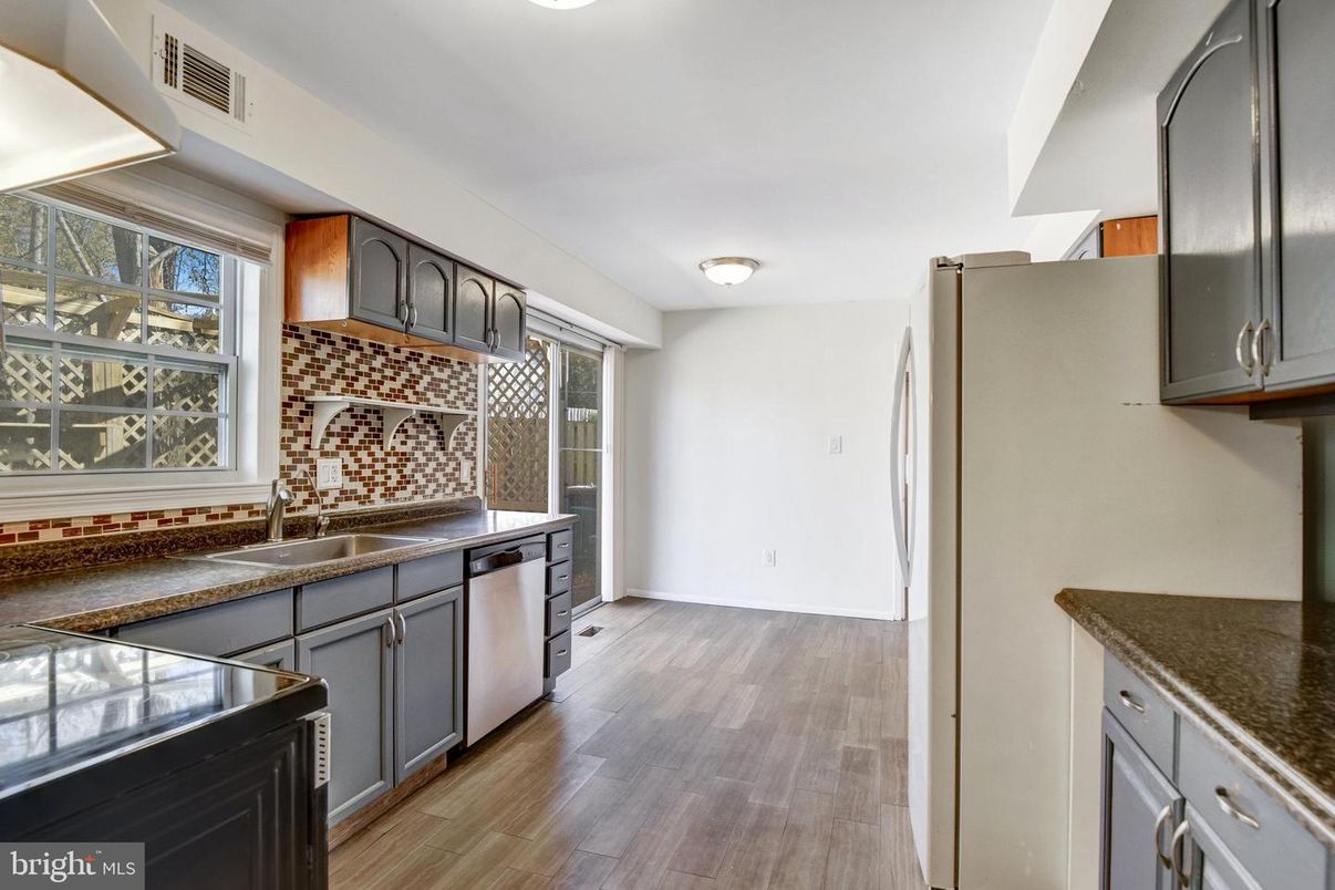 Interior, Kitchen, Wood Texture Flooring
