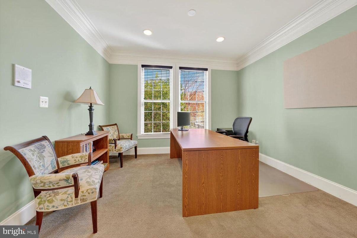 Home Office, Interior, Recessed Lighting