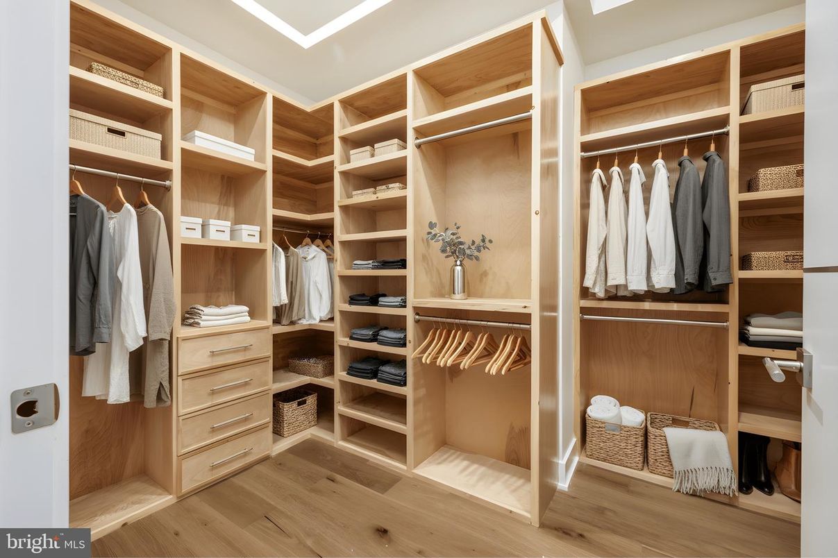 Interior, Walk-in Closets, Wood Texture Flooring
