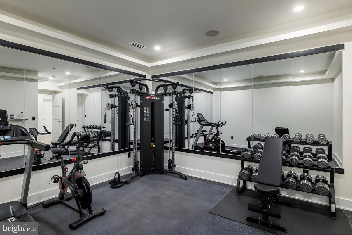 Fitness Equipment, Interior, Recessed Lighting