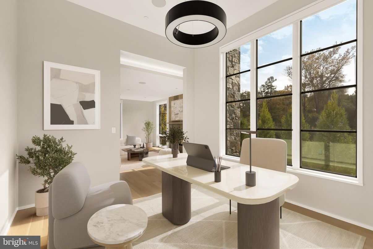 Home Office, Interior, Wood Texture Flooring