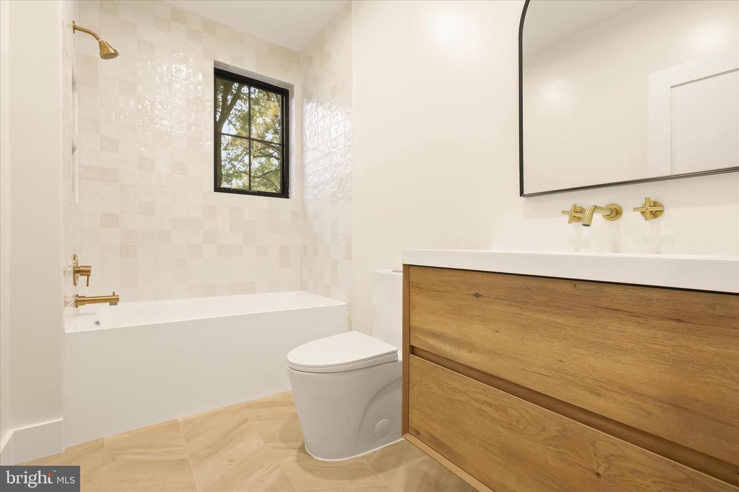 Bathroom, Interior, Wood Texture Flooring