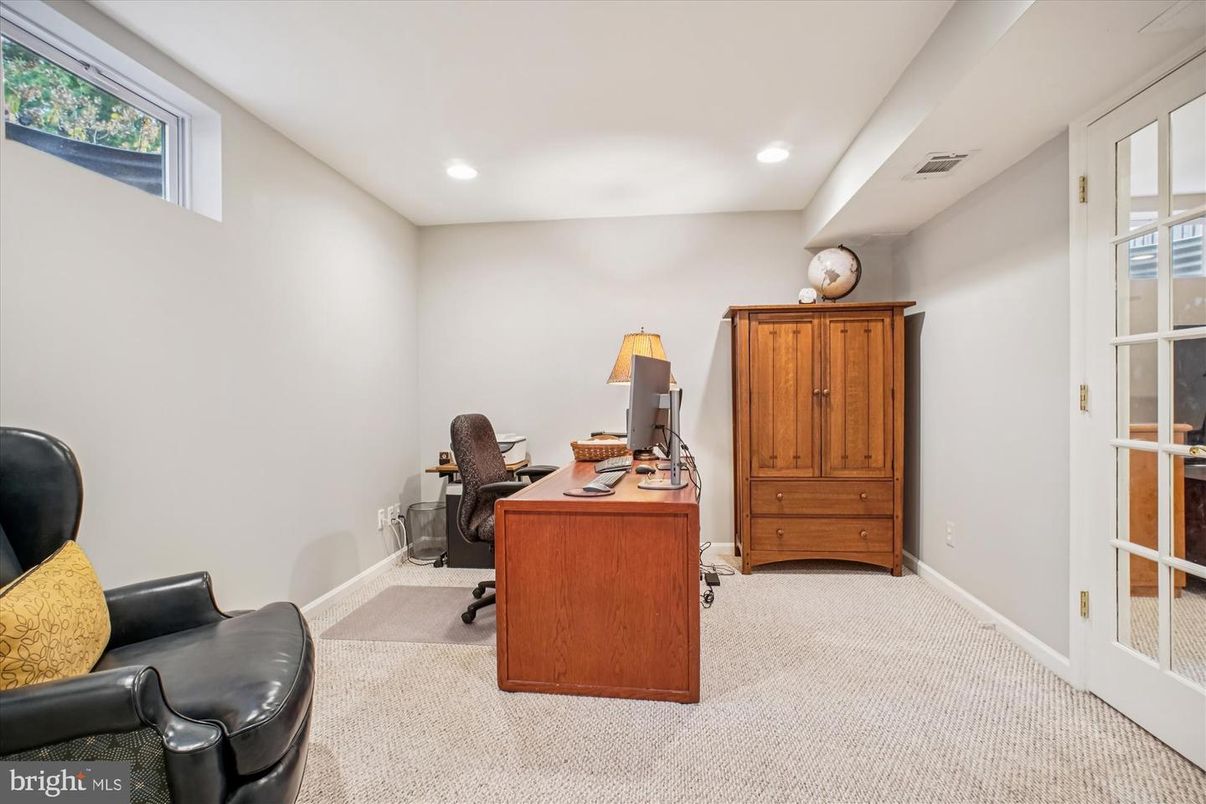 Home Office, Interior, Recessed Lighting