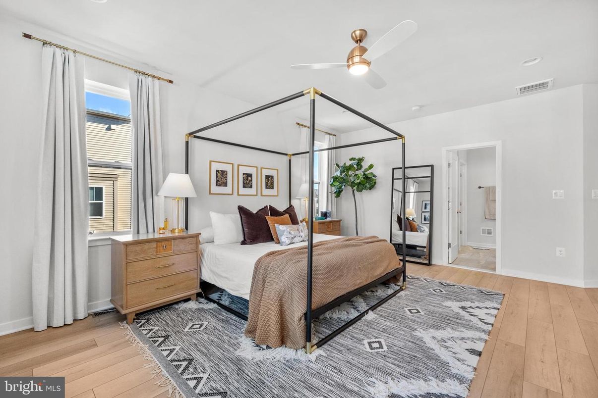 Bedroom, Interior, Wood Texture Flooring