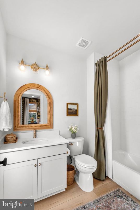 Bathroom, Interior, Wood Texture Flooring