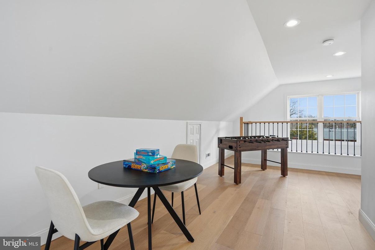 Game Room, Interior, Recessed Lighting, Wood Texture Flooring