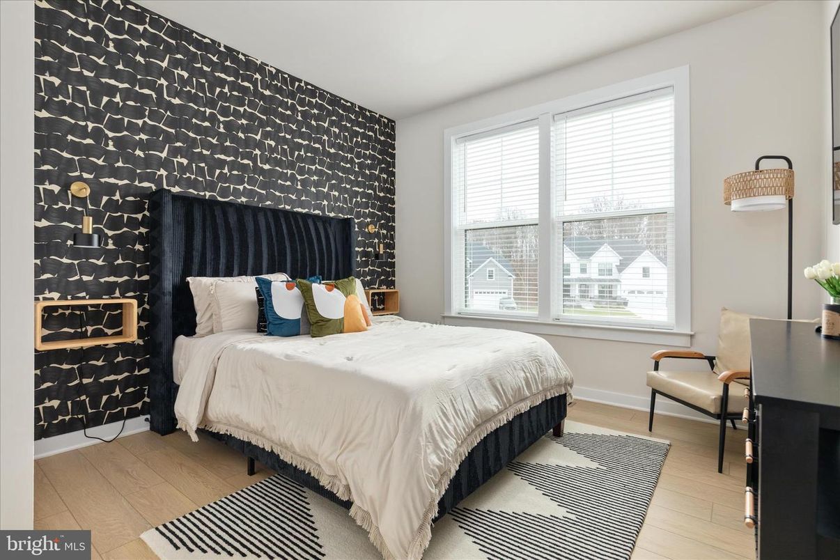 Bedroom, Interior, Wood Texture Flooring