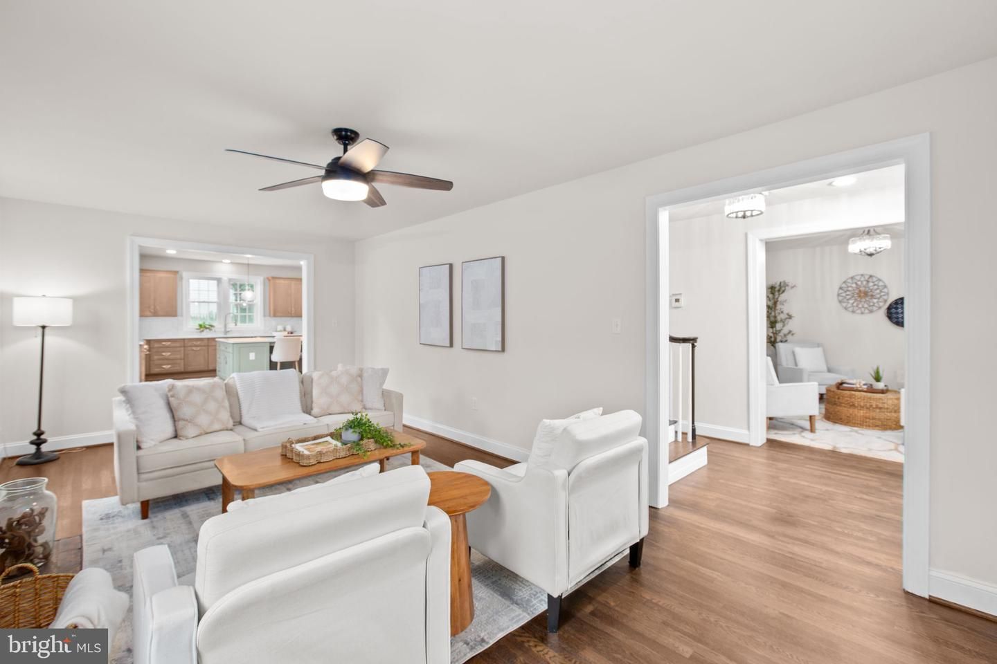 Interior, Kitchen, Living room, Wood Texture Flooring