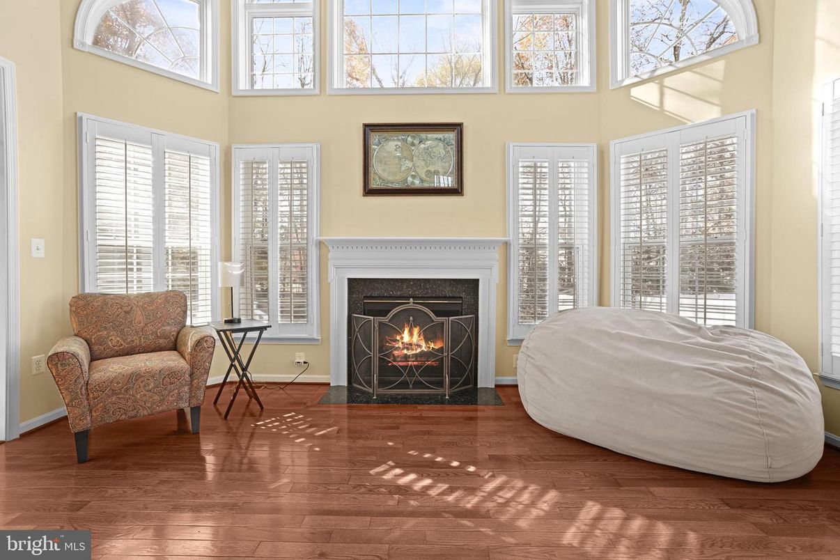Fireplace, Interior, Wood Texture Flooring