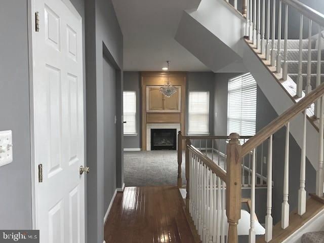 Chandelier, Fireplace, Interior, Wood Texture Flooring