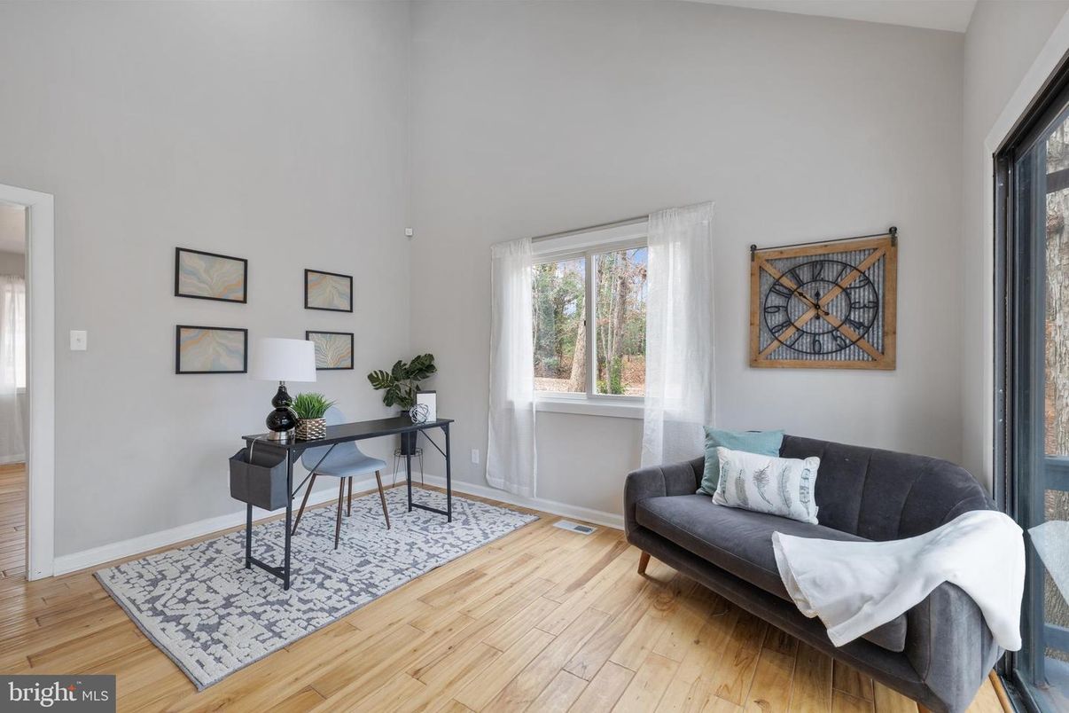 Home Office, Interior, Wood Texture Flooring