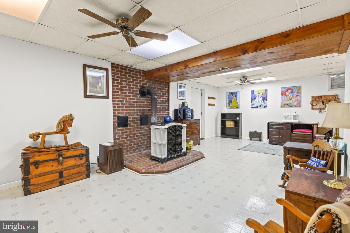 Fireplace, Interior, Stone Walls