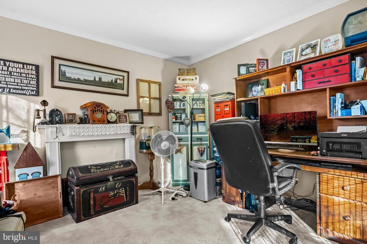 Fireplace, Home Office, Interior