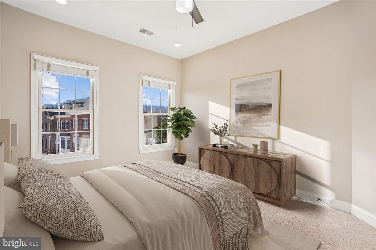 Bedroom, Interior, Recessed Lighting