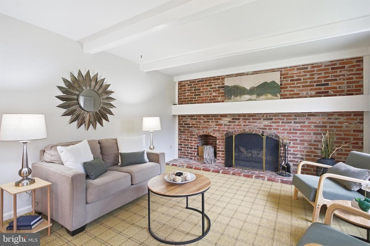 Fireplace, Interior, Living room, Stone Walls