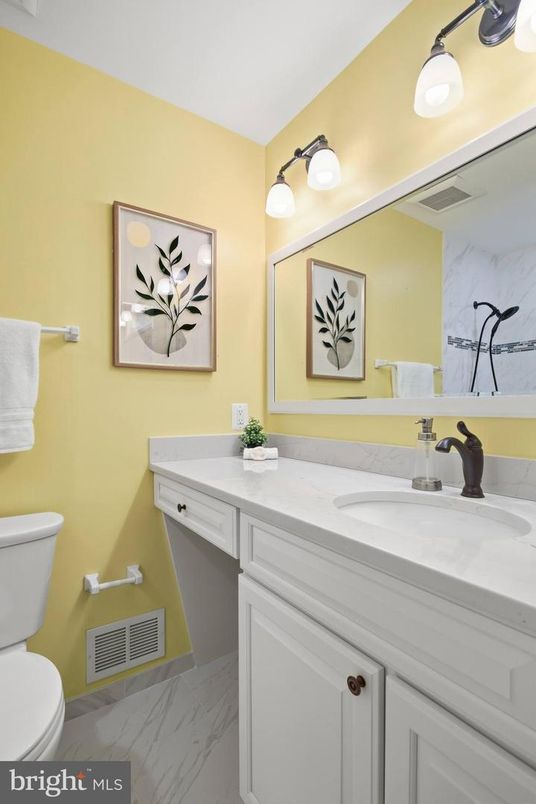 Bathroom, Dual Sink Vanities, Interior, Marble