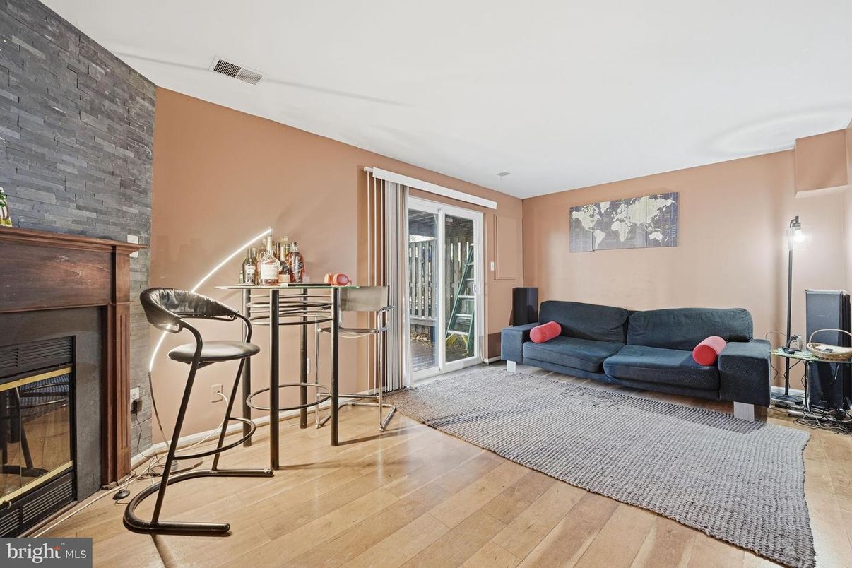 Fireplace, Interior, Living room, Wood Texture Flooring