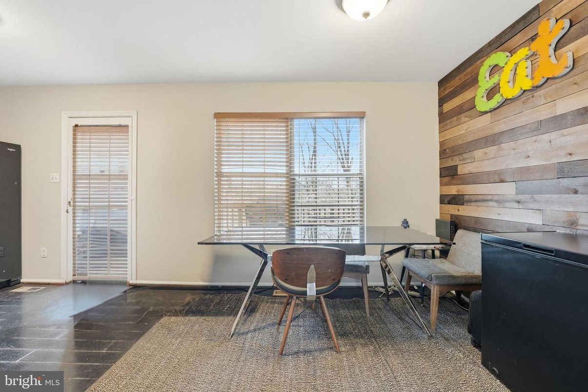 Dining room, Interior, Wood Texture Flooring, Wooden Walls