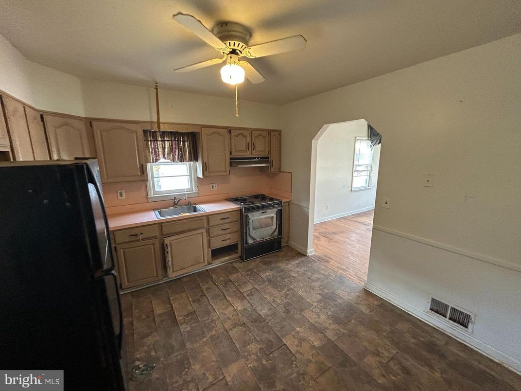 Interior, Kitchen, Wood Texture Flooring