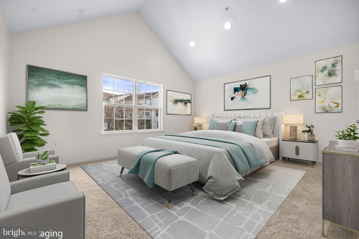 Bedroom, Interior, Recessed Lighting