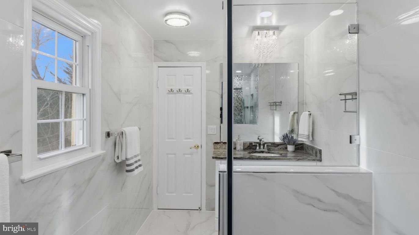 Bathroom, Glass Shower, Interior, Marble, Marble Walls